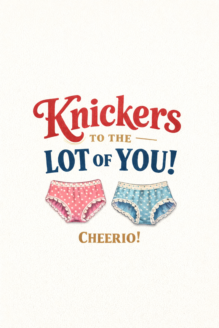 Knickers to the Lot of You!