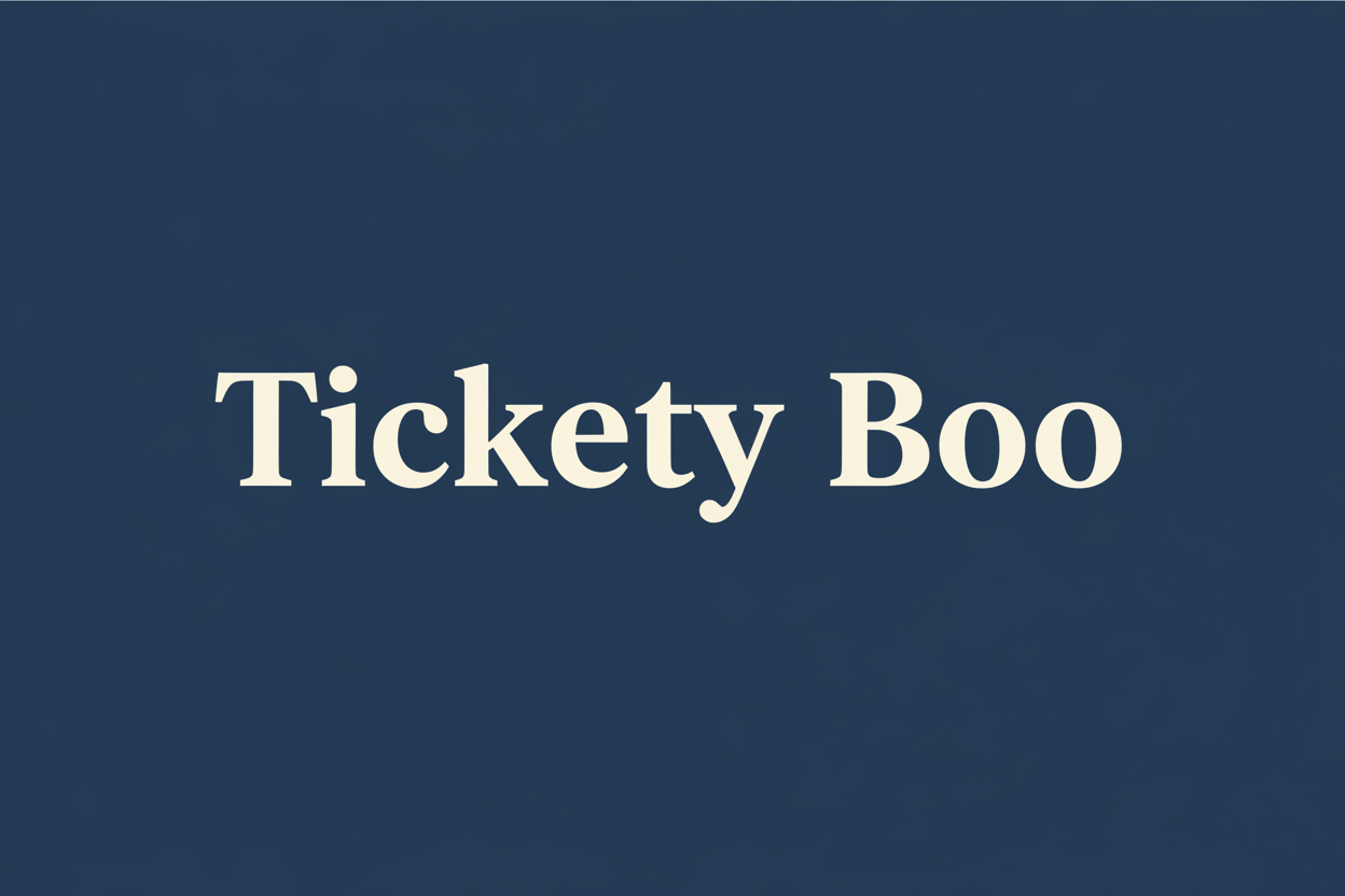 Tickety Boo Dark Blue